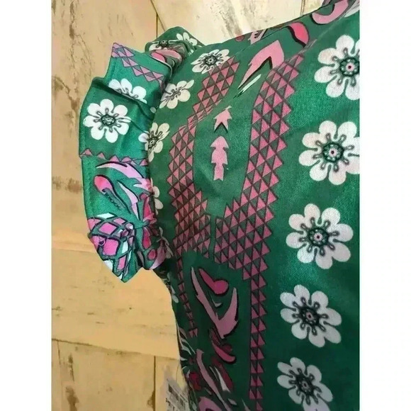 Charter Club Bright Pineapple Tropical Sleeveless Shift‎ Dress Women's Petite S - Picture 9 of 11